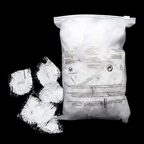HuiYouHui 100 Pcs Disposable Shower Caps,Portable Travel Shower Cap Individually Wrapped Larger and Thicker Waterproof Shower Caps, Plastic Hair Caps for Women,Hair Salon,Home Use, Hotel and Spa