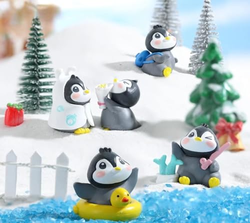 Image of VRB Dec Miniature Decor Items Set for Unique Gift,Home,Living Room,Office,Restaurant Decor,Military Showpiece,Perfect Valentine Decoration Items (Outdoor Penguin Miniature)