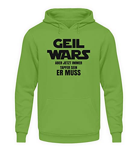 Pull à capuche Gil Wars vert lime XXL : sweat unisexe Abied Meute