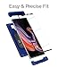 Spigen Thin Fit 360 Designed for Galaxy Note 9 Case (2018) Tempered Glass Screen Protectors Included -Ocean Blue