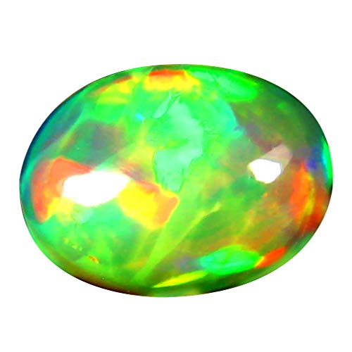 Opale éthiopienne 1,79 ct, ovale cabochon 11x8mm pour réparation de bijou