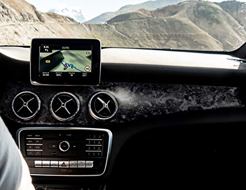 VViViD Black Forged Carbon Fiber Vinyl Wrap Roll with Air Release Technology (1 Foot by 5 Foot)