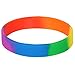 TRIXES Silikon-Regenbogen-Armband - Zubehör für Gay-Pride-LGBT-Festival-Veranstaltungen - Armband für Männer Frauen und alle Anderen - Wasserfestes mehrfarbiges Sport-Armband