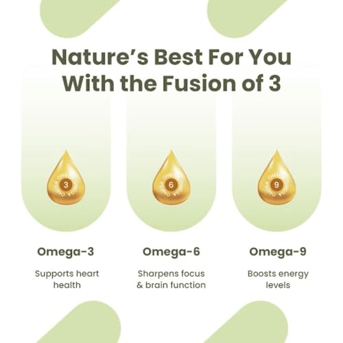 Image of Revital Omega 3 Vegetarian 1000mg Flaxseed Oil |Supports joint health, heart health and enhances memory function | Fusion on Omega 3,6 and 9 |Plant-Powered| 60 capsules