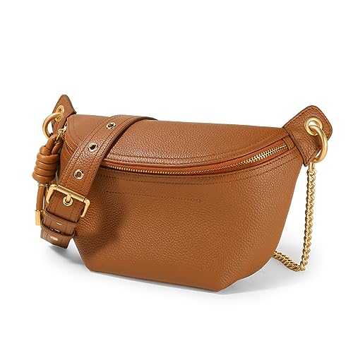 ITAMOOD Genuine Leather Waist Packs for Women, Fashion Fanny Pack