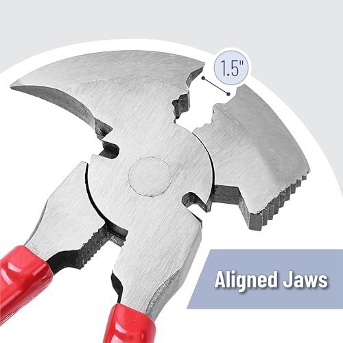 Image of Bates - Multi-Plier Fence Tool, 10.8 inch, Nail & Staple Puller, Cutting Pliers
