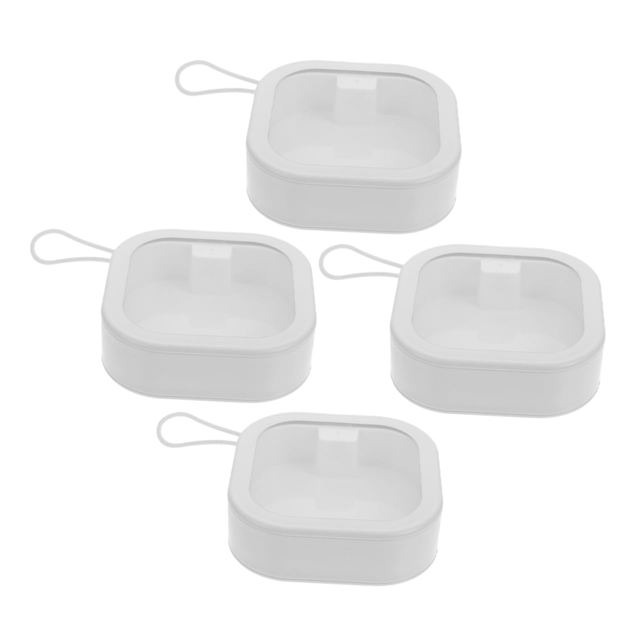 Coffret à bijoux blanc 4pcs suspendu idéal pour les déplacements