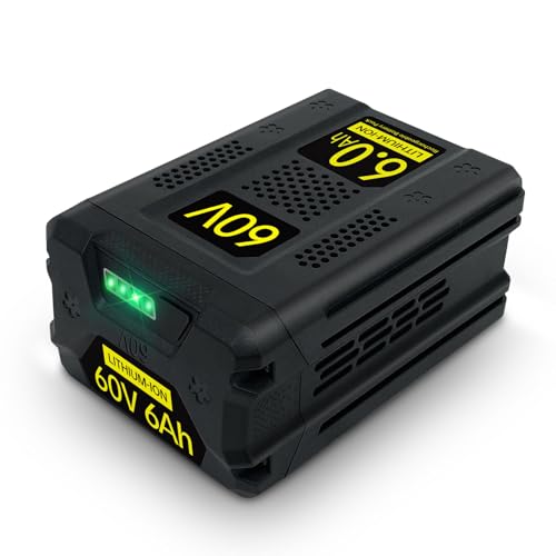 ShunTongDa New Upgraded 60V 6.0Ah Batteries Compatible with Greenworks 60V Battery LB60A03 LB60A02 LB60A00 Replacement for 75+ Green Works 60 Volt Tools & Greenworks Pro Battery (60V 6000mAh)