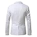 Mens Striped Suit Jacket Fashion Slim Fit Pinstripe Blazer Jackets Two Button Long Sleeve Business Casual Dress Coats Saco De Vestir para Hombre