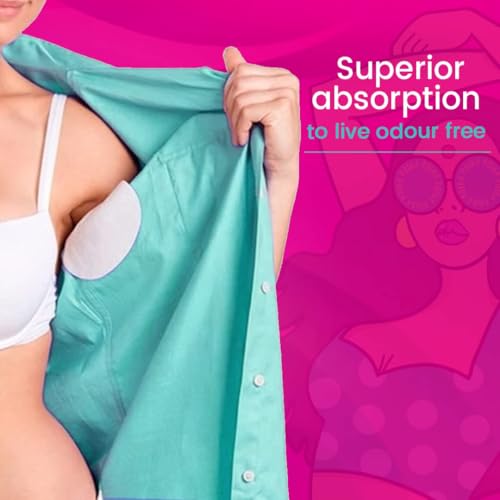 PINQ POLKA Sweat Pads For Underarms For Women & Men | Armpit pads| Prevents Stains |Absorbs Sweat & Unpleasant Odour | Breathable - 56 Pcs - Image 2