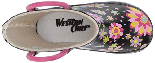 Image of Western Chief Kids Ladybug Rain Boot(Toddler /Little Kid /Big Kid) | Built for outdoor play, pull-on loops for self-dressing, comfort EVA insole, rubber traction outsole, toddler to big kid size