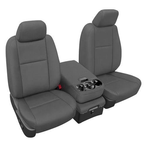 Image of Seat Covers Replacement for 2007-2013 Chevy Silverado /GMC Sierra | 1500 /2500HD, Front Neoprene Fabric Seat Replacement