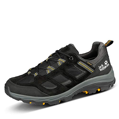 Jack Wolfskin Herren Vojo 3 Texapore Low M Outdoorschuhe, Black/Burly Yellow XT,47 EU