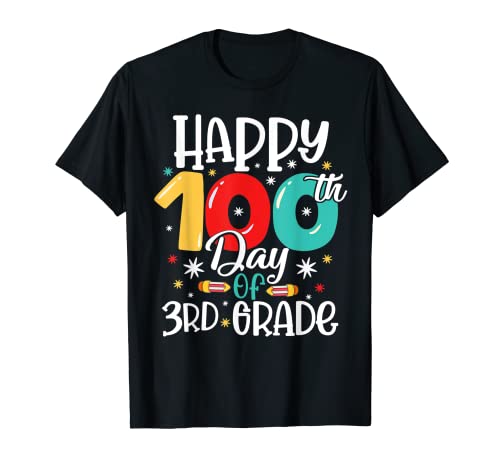 Feliz día 100 del 3er grado 100 días de juego escolar Camiseta
