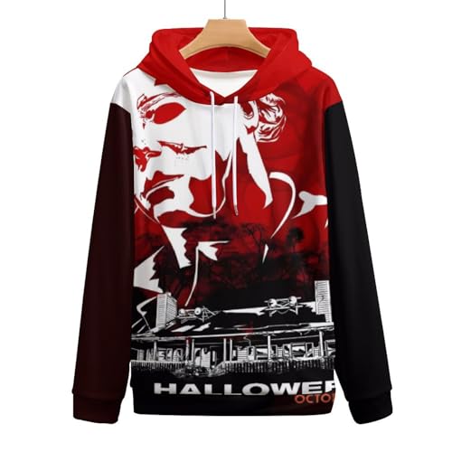 ZHANGXM Womens Pullover Autumn Sweatshirt Halloween Michael Myers Long Sleeved Shirt for Mens Sweatshirt Sweater4