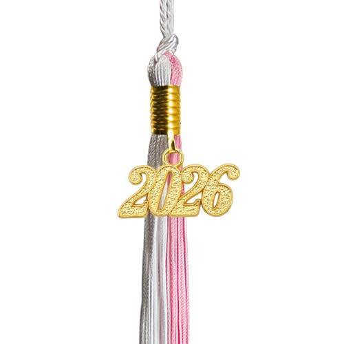 Image of GraduationMall Single&Multiple Color Graduation Tassel with 2026 Year Charm 9 inch