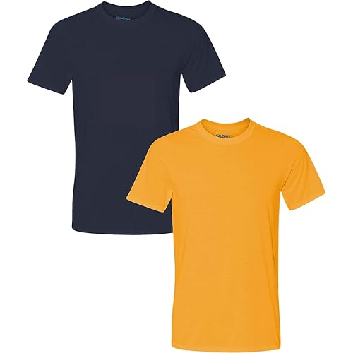 Gildan Men's Moisture Wicking Polyester Performance T-Shirt, 2-Pack