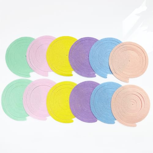 Image of 36 Pcs Pastel Hanging Swirl Decorations Pastel Color Felt Swirl Streamer Spiral Ceiling Decorations Garland for Macaron Colorful Birthday Wedding Shower Easter Party Supplies