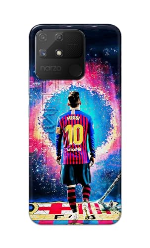 Image of Printed Hard Back Cover for Realme Narzo 50A Back Cover (Famous Football Player -J1) -190724(EA)
