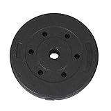  Par de Discos de Pesas,Discos de Peso de Goma Antideslizante Resistente Al Desgaste,para Equipos de Fitness con Mancuernas de Gimnasio en Casa/Negro / 2x1kg