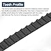 uxcell 4pcs 84XL 025 Timing Belt 42 Teeth Rubber Geared Cogged Belt, 0.25