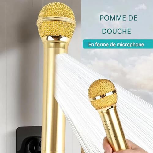 Douchette manuelle vintage rétro en laiton pour maison et camping-car