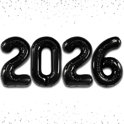 Image of Black 2026 Balloons 42 Inch, Giant - Black Graduation Decorations 2026, Foil Number 2026 Graduation Balloons Class of 2026 Decorations | Graduation Party Decorations | Prom Decorations 2026, Katchon