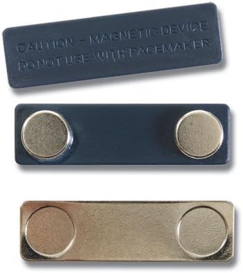 1 Set/Pair (2 pieces), Name/ID Badge Magnetic Backing Attachment - Name Tag Holder (1 set/pair)