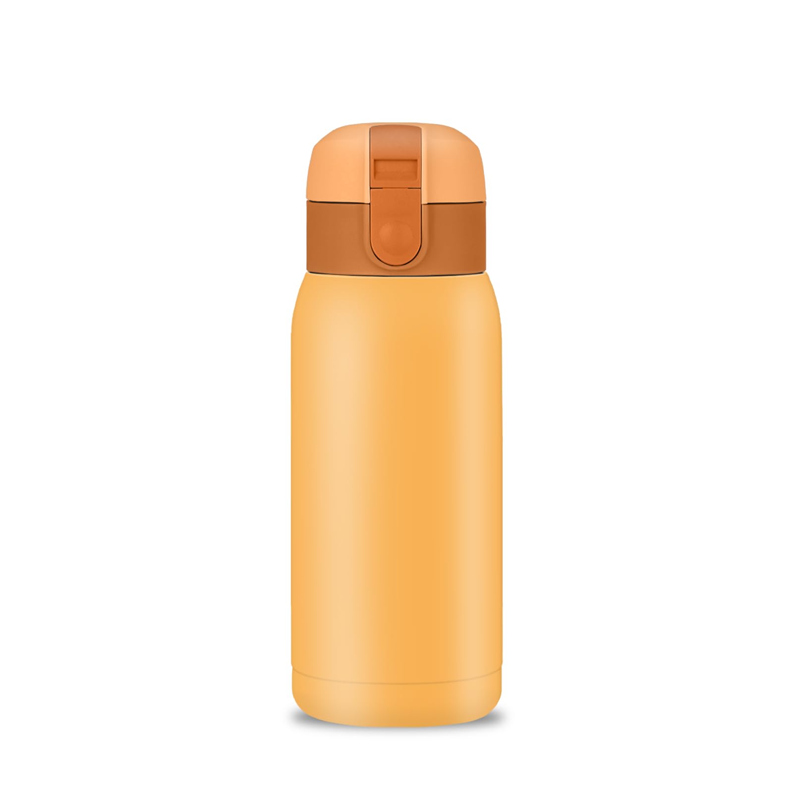 Boziee 200ML/360ML Mini-Thermosflasche kleine Edelstahl-Thermoskanne Verschluss Lock Isolierflasche Mini vakuum Wasserflaschen für Sport, Travel, Schule, Outdoor BPA-frei (Orange 360ML)