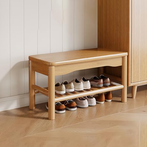 Banc à chaussures en bois idéal pour décorer l'entrée