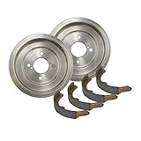 Auto DN Rear Premium Brake Drum and Premium Shoe 3PCS Compatible With 2000 Saturn LS