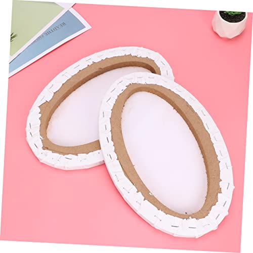 Tablero de pintura ovalado blanco de algodón para pintura DIY y manualidades decorativas 7