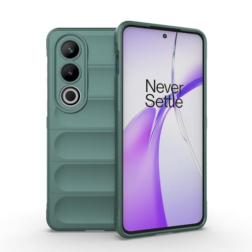 Image of Amazon Brand-Solimo Mobile Cover for OnePlus Nord CE4 5G | Full Camera Protection | Liquid Silicon Case | Flexible Bumper Case for OnePlus Nord CE4 5G (Green)