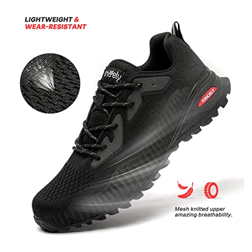 Image of Kricely Mens Walking Running Shoes Lightweight Men's Fashion Sneakers Athletic Tennis Sneaker for Men Cross Training Shoe Outdoor Footwear