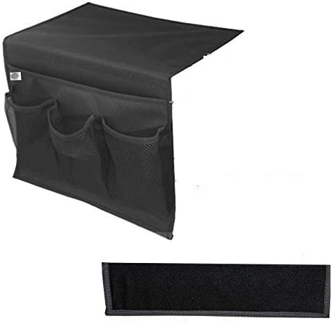 4 Pocket Dark Gray Bedside Storage Organizer Caddy/Sofa Storage Organizer/Table cabinet Storage Organizer/NON SLIP – All within Arm’s Reach, Size: 13 X 17 X 0.3 Inches