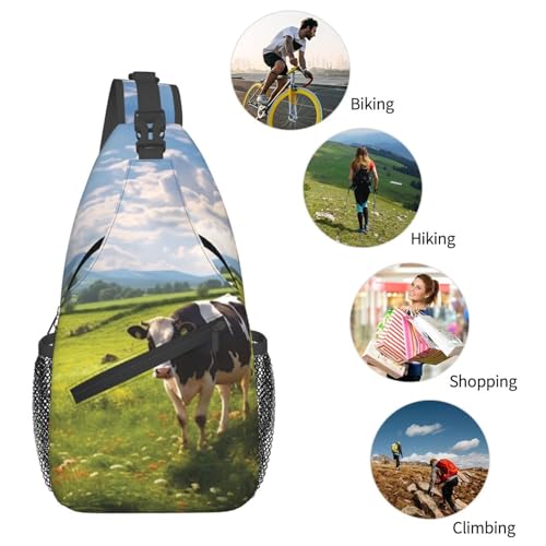 Bolso Cruzado Deportivo para Hiking y Viaje Negro miniatura 6