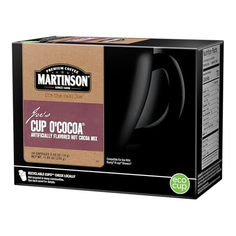 Martinson Cup O'Cocoa, Hot Cocoa Beverage, Keurig K-Cup Brewer Compatible Pods, 24 Count (Pack of 1) Cover