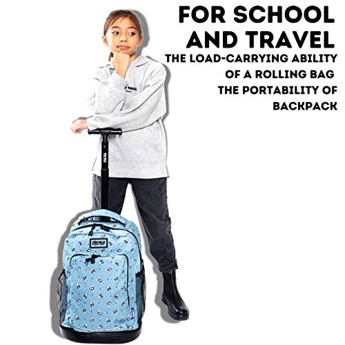 Image of J World New York Kids' Sunny Rolling Backpack Adults, Base Ball, One Size,17 X 11.5X 5.5 inch (H X W X D) inch
