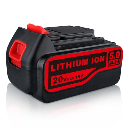 DASNITE LB2X4020 5 0Ah Ersatz für Black und Decker 18V Akku Li-ion Kompatibel mit Black und Decker LB20 LBX20 LBXR20 LBXR2020-OPE LBXR20B-2 LST220 BL1518 BL2018 GKC1825L GTC1850L20