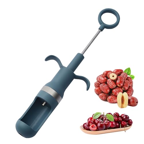 Herramienta para zanahoriar frutas, herramienta para zanahorias - Deshuesadoras para cerezas de acero inoxidable, zanahorias, mango ergonómico, deshuesador de aceitunas y herramienta para