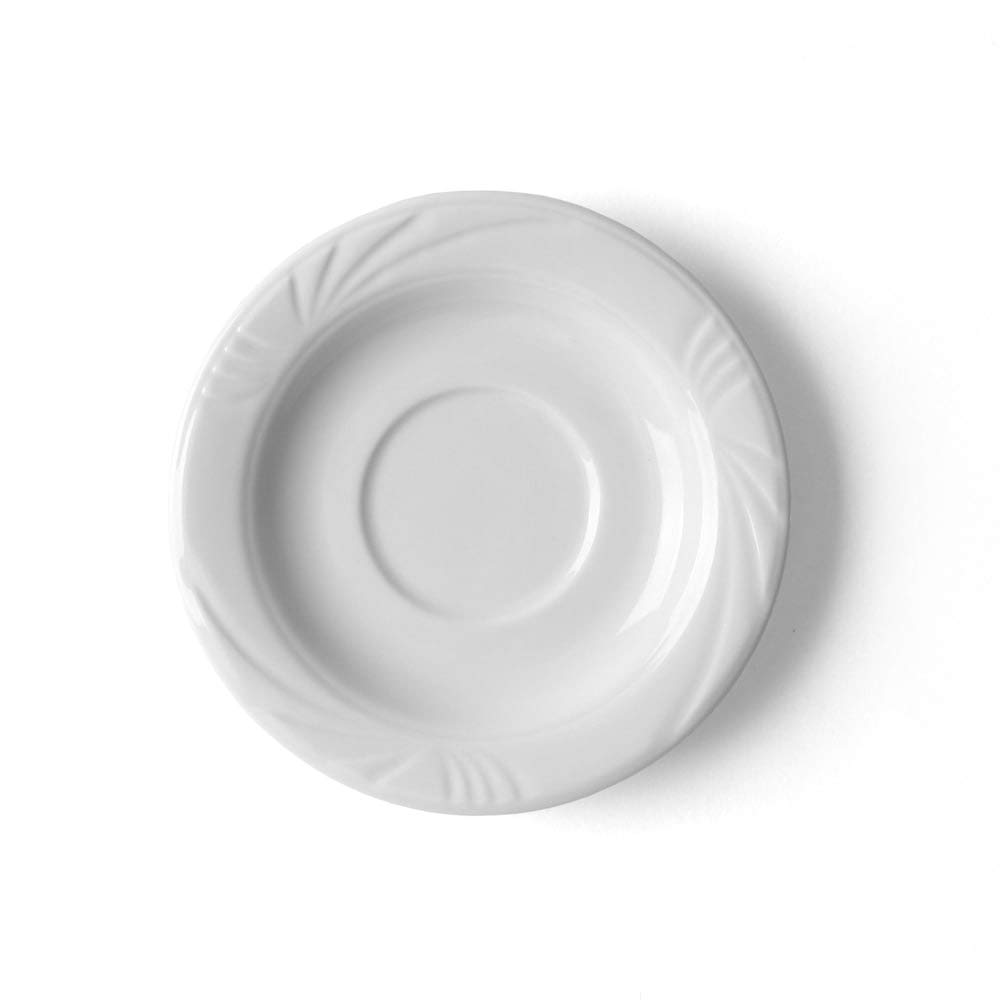 Soucoupe Alumina 14,5 cm Lubin dessous de tasse blanche ronde