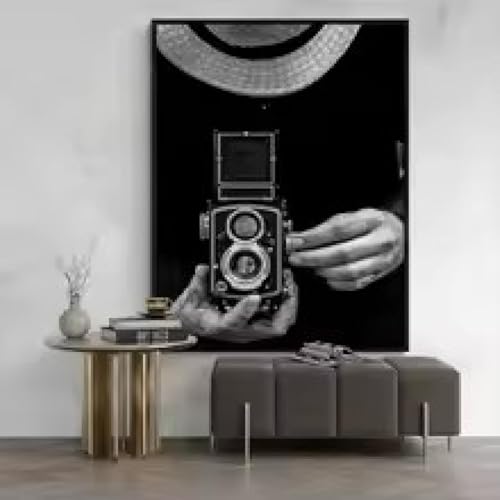 Images murales rétro noir et blanc vintage photo esthétique 60x80cm