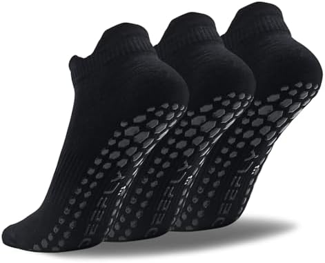 deefly Women Yoga Socks,Non Slip Grip Pilates Socks Unthickened
