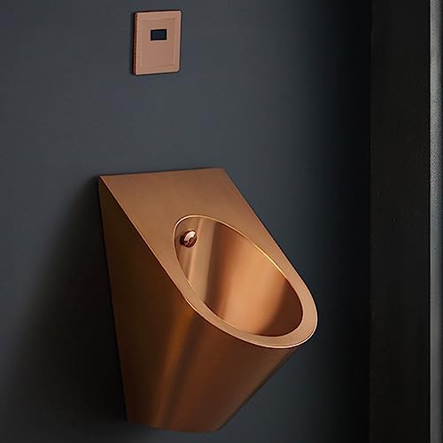 OTQEFTN Bathroom Men's Urinal, Wall-Mounted High-Efficiency Public Toilet Sanitary Ware Commercial Stainless Steel Non-Contact Public Toilet Urinals