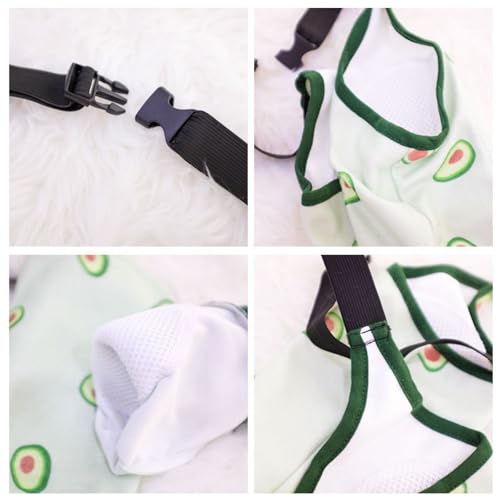 Image of Dog Elbow Protector, Thickened Elbow Sleeves with Mesh Pad for Medium Large Dogs Winter Autumn Prevent Licking Wound (Avocado,L)