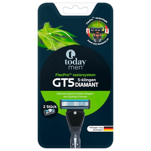 Today Men GT5 - Sistema de afeitado con 5 cuchillas de diamante