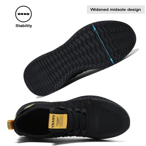 Image of Mens Slip On Walking Shoes Lightweight Breathable Non Slip Running Comfortable Gym Tennis Athletic Fashion Sneakers Men