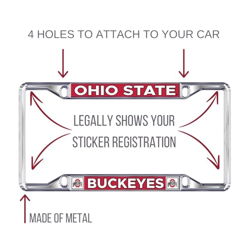 Decorvo Ohio St License Plate Frame - Car Truck Accessory by Decorvo - Image 3