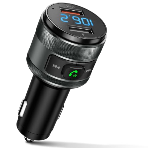IMDEN Bluetooth 6.0 FM Transmitter for Car, MP3 Music Player Wireless Radio Adapter Kit with QC 3.0...
