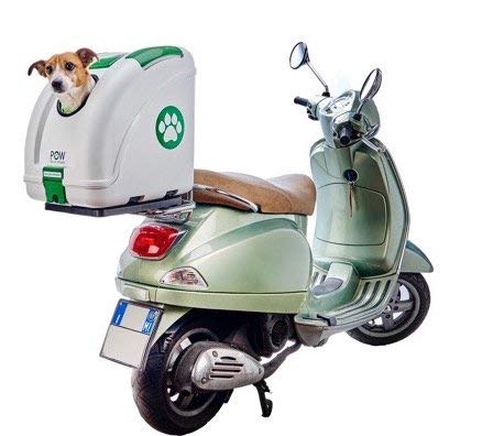 POW Pet Carrier Hundetransportbox für Hunde zur Befestigung auf dem Moped, Motorrad, Fahrrad und geeignet auch für das Auto